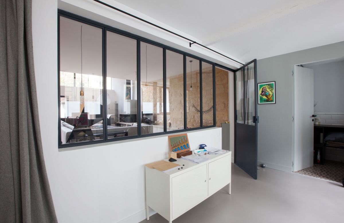 Maison P : Vue bureau atelier