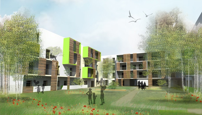 Construction de 83 logements sociaux (label BBC) - ILOT NATURA