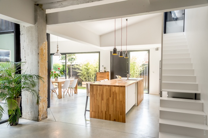 Transformation d'un garage en loft  Toulouse : 1048-P.Cagnasso-L.Barranco